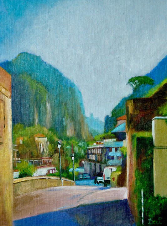 A quiet back street in Amalfi, Italy