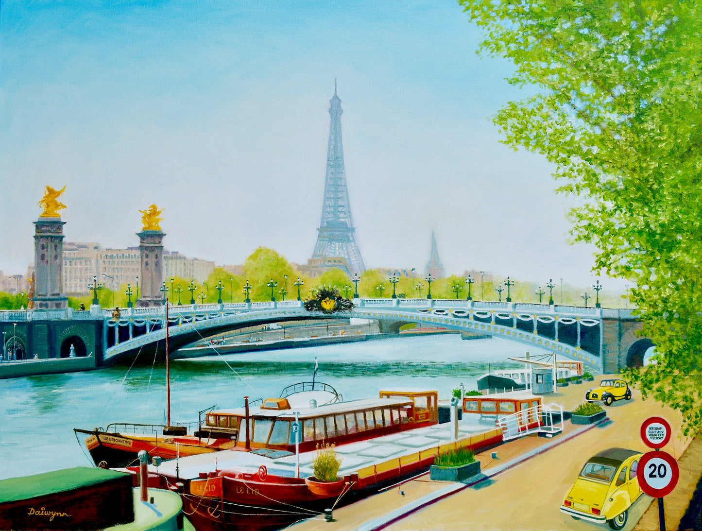 Barges on the Seine, Paris