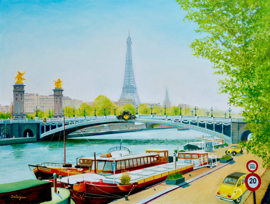 Barges on the Seine, Paris