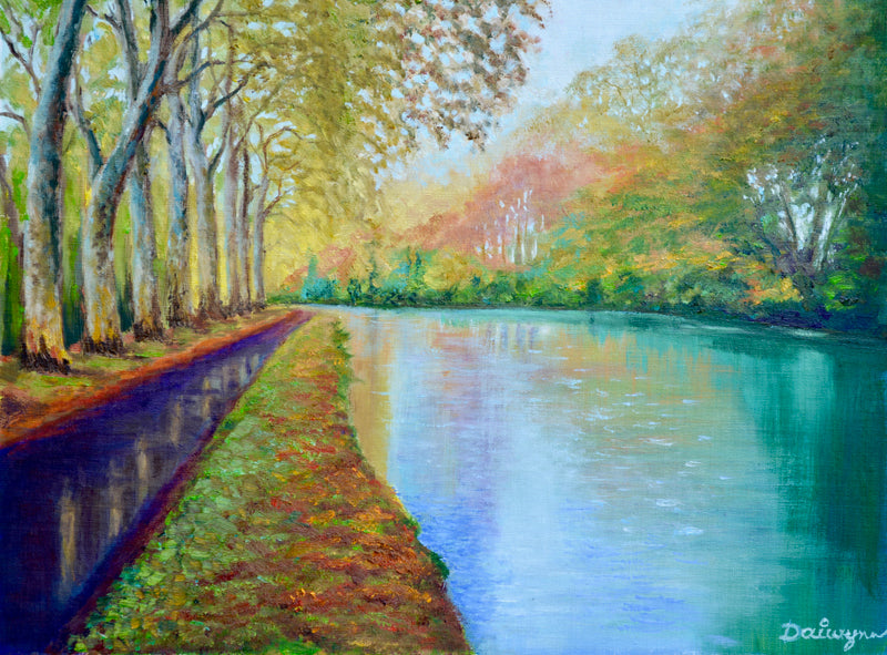 Canal du Midi at Castanet, near Toulouse, France