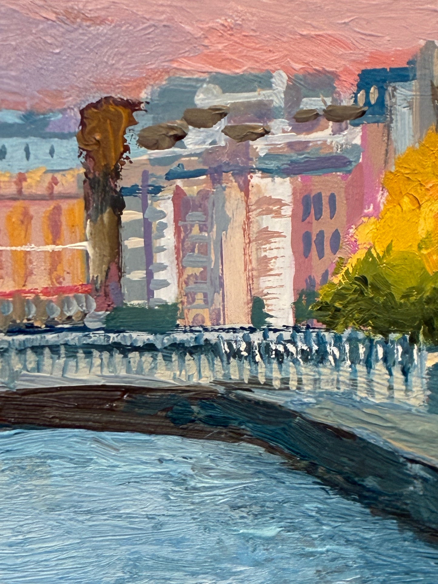 La Seine at Dusk, Paris, France