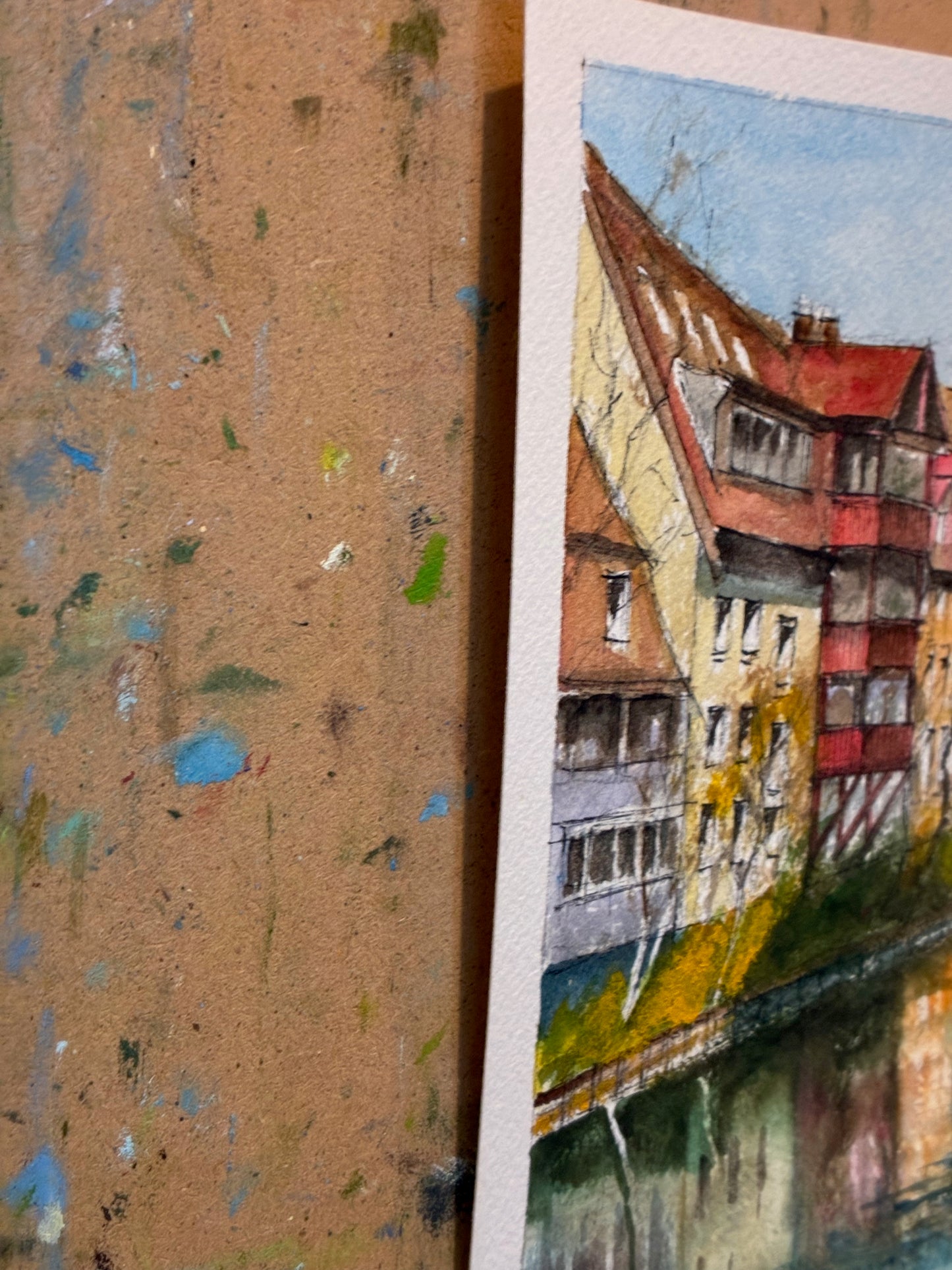 River Pegnitz at Nuremberg, Germany