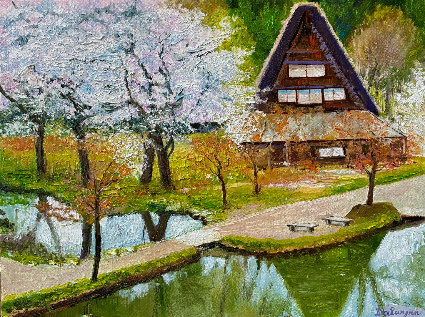 Shirakawa Cherry Blossom, Japan
