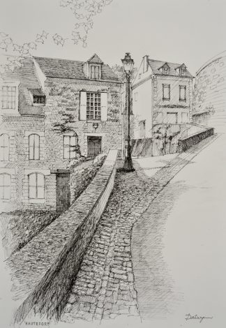 A Wall in the Village of Hautefort, France