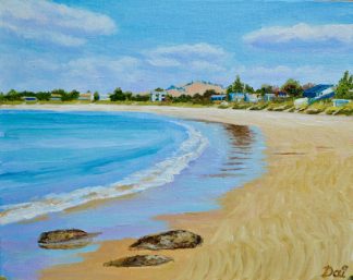Cremorne Beach oil painting