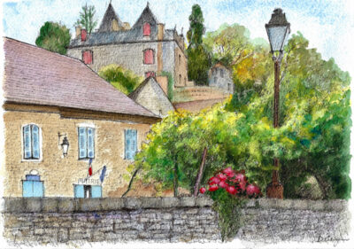 Limeuil Mairie in France