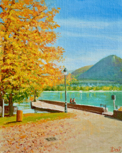 Annecy Lake in Autumn