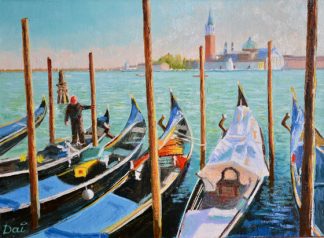 Gondolas in Venice