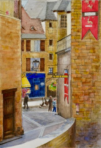 Le Manoir de Gisson Aquarelle