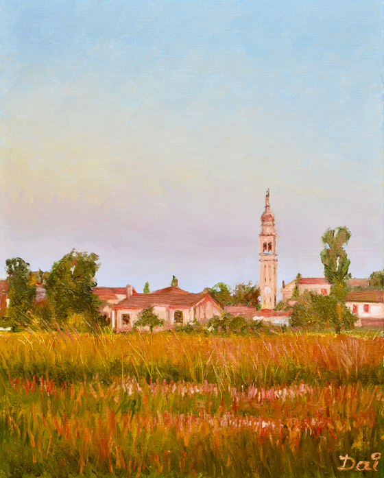 Dusk over Cavasagra Treviso