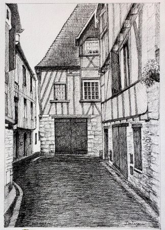 Bergerac Medieval Houses France