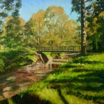 Flooded Darebin Creek Alphington