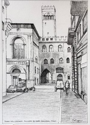 Torre dell'Arengo Bologna Italy