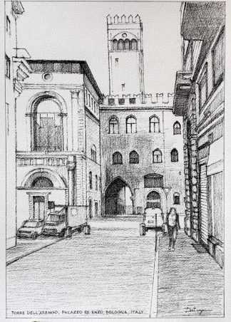 Torre dell'Arengo Bologna Italy