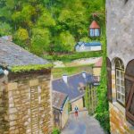 French Village Steep Lane