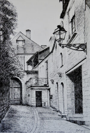 Sarlat Ruelle Sketch