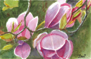 Magnolia Bloom Greeting Card