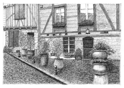 Bergerac Pebble Pavement Pottery