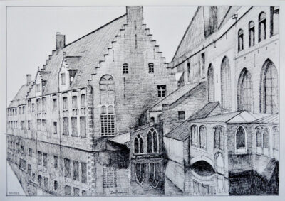 Bruges Canal Scene