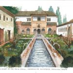 Generalife Court Alhambra Spain