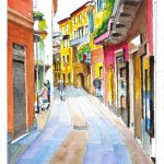 Colourful Bellagio in Italy