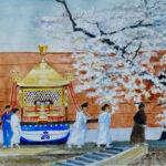 Shrine and Cherry Blossom
