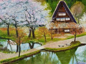 Shirakawa Cherry Blossom Japan