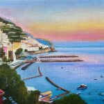 Amalfi Mediterranean Sunset Italy